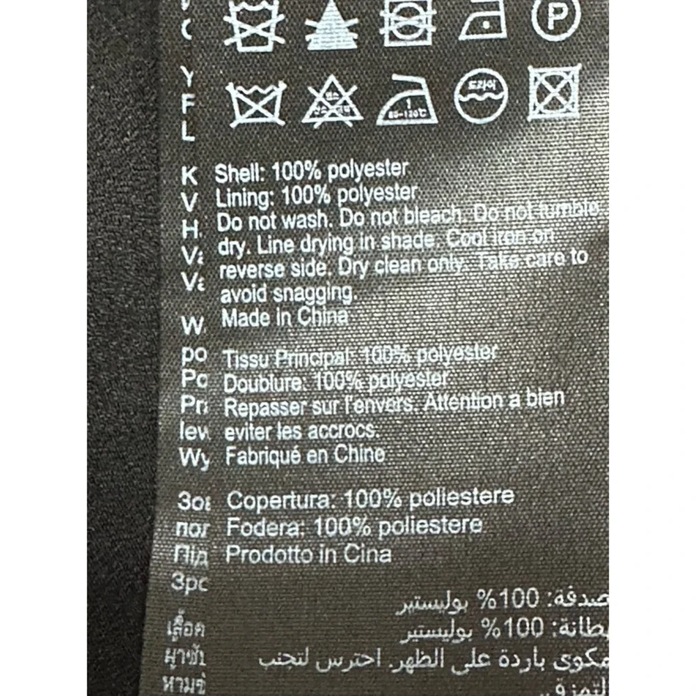 Allsaints Slip Dress Women's 00 Black Solid Knee Length V Neck Minimalist New - Picture 9 of 9